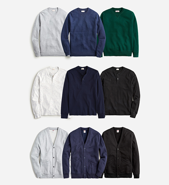 J Crew Handful sweatshirts and boiled wool and henleys 41824