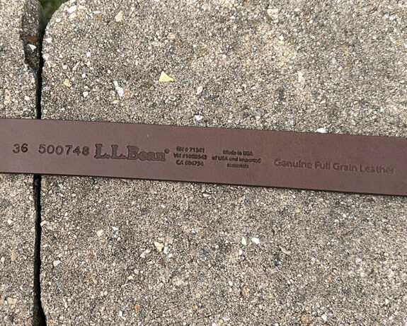 L.L.Bean Essential Leather Belt