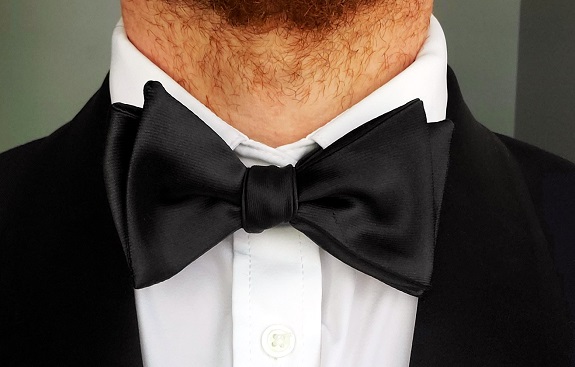 man in bowtie and tuxedo jacket